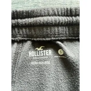 Hollister Gray Cargo Wide Leg Cinch Hem Ultra High Rise Sweatpants Small thumbnail 3