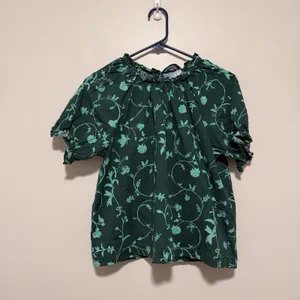 Hill House Home Kit Top in Emerald Green‎ Botanical Size Medium thumbnail 2