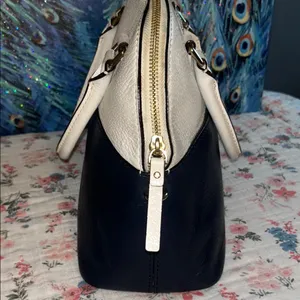 Kate Spade Navy and Cream Satchel with Structured Design thumbnail 5
