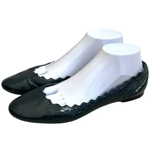 Chloé Lauren Scalloped Ballet Flats Deep Teal Patent Leather‎ EU 40 US 9.5 thumbnail 2