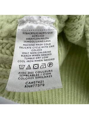 Ann Taylor Green Ribbed Turtleneck Shaker Sweater Size Small Chunky Cozy Pastel thumbnail 6