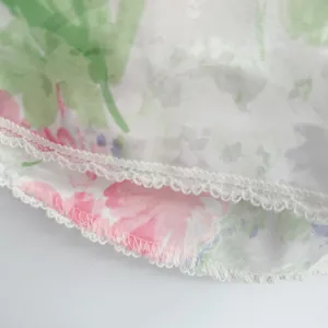 Womens Vintage Y2K 90s Pastel Floral Lace‎ Trim Coquette Cottagecore Cami Top thumbnail 4