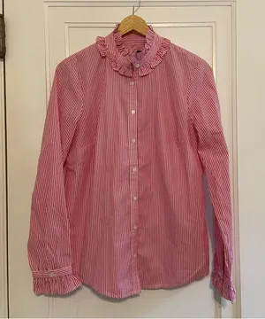 J. Crew Ruffleneck Classic Boy Fit button down shirt thumbnail 2