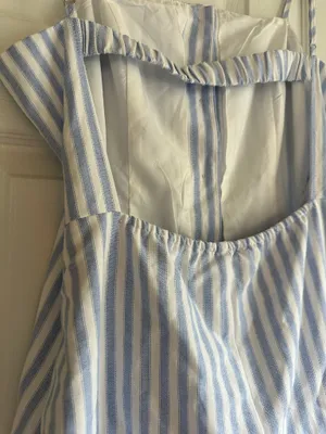 Boutique NWT Striped Button Up Romper thumbnail 5