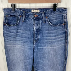 Madewell Rigid Stovepipe Jeans in Portsmouth Wash Women's Size 31 AJ206 Cotton thumbnail 4