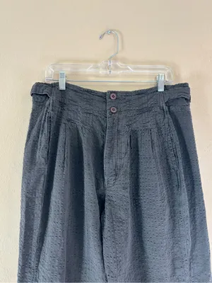 NWOT Free People Thin Line Straight Chino Trousers Cotton Linen Blend sz 10 thumbnail 5