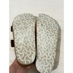Birkenstock Arizona Soft Footbed Copper Rose Gold Metallic Sandals Narrow 39 thumbnail 7