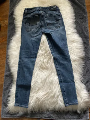 American Eagle Jegging Jeans Womens Blue Denim Pants Stretch thumbnail 2