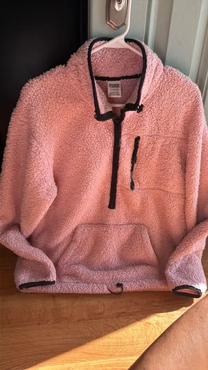PINK Sherpa Half-Zip Victoria's Secret thumbnail 2