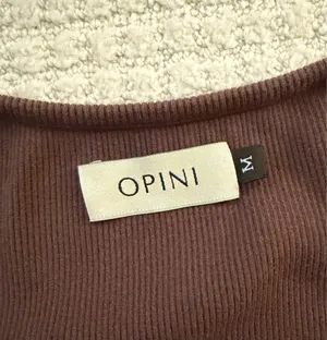 OPINI Brown Button Scoop Neck Top thumbnail 5