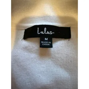 Lulus Striped Sleeveless‎ Sweater Dress Womens M White Red Polo Collar Knit Mini thumbnail 5