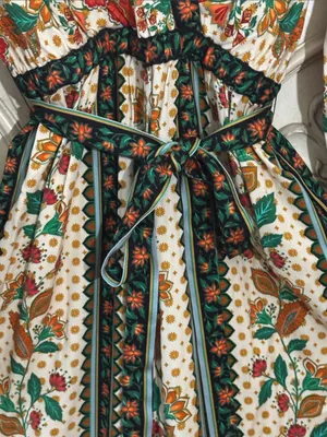 Farm Rio x New Anthropologie Cotton Boho Floral Jumpsuit Long Sleeve S-S thumbnail 8