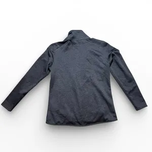 The North Face Womens Large Full Zip Softshell Fleece Jacket Heathered Dark Gray thumbnail 2