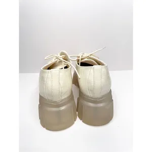 Chinese Laundry Jesty Oxfords Size 7 Cream Croc Embossed Chunky Platform‎ Shoes thumbnail 5