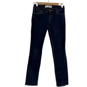 Abercrombie & Fitch Dark Wash Low Rise Skinny Jeans Womens 26 Y2K Blue Denim thumbnail 2