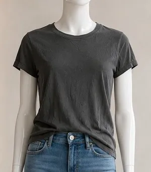 UGG Womens T-Shirt Black Cotton Modal Short Sleeve Crew Neck RTW Size M thumbnail 1