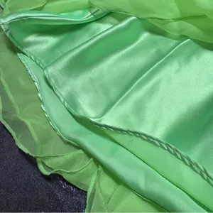 Mac Duggal Strapless Bedazzled Sparkle Long Chiffon Gown Dress Neon Green 10 thumbnail 8