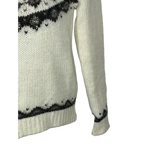 LOFT Ann Taylor Jeweled Wool Alpaca Mohair Mock Neck Sweater Medium thumbnail 6