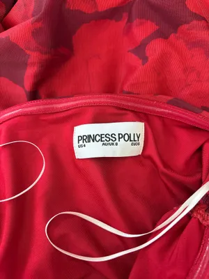 Princess Polly Red Floral Print Strapless Ruched Mini Dress (4) thumbnail 9