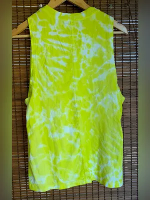 Lululemon All Yours Tank Top Marmoleado Tie Dye Highlight Yellow Size 2 thumbnail 6