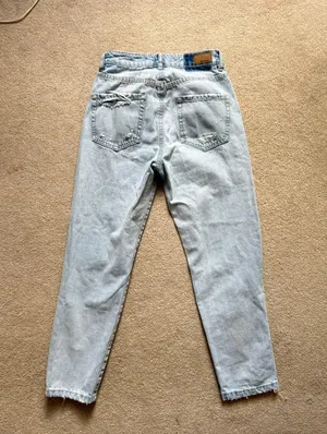 High Waisted Distressed Mom Jeans thumbnail 3