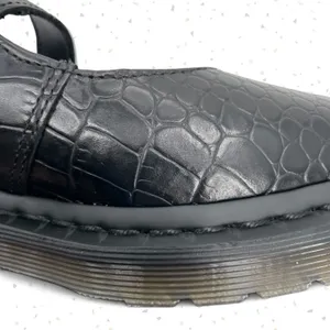 Dr. Martens Elphie Black Croc Mary Janes Pointed Almond Toe Leather Flats Size 5 thumbnail 13