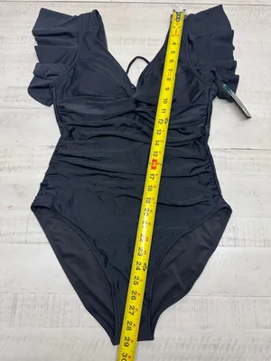 Blooming Jelly Tummy Control V Neck swimsuit Slimming Lace-up Ruffle Swimwear thumbnail 6