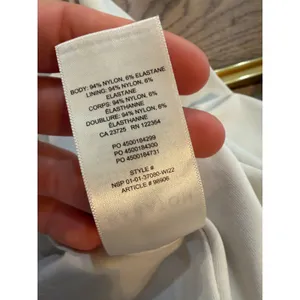 Aritzia Bodysuit Babaton NWT Contour Matte Pearl Short Sleeve Size XL thumbnail 6