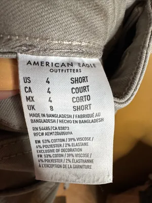 American Eagle Light Gray Camo Hi-Rise Jeggings Size 4 Short thumbnail 7
