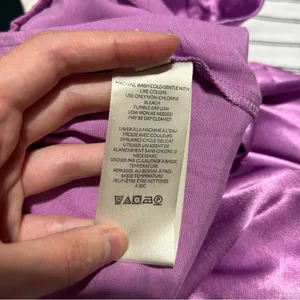 Free People Good Days Satin Trousers Purple Medium Festival Party Going Out thumbnail 9