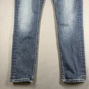 BKE Harper Jeans Womens 27R Blue Medium Wash Low Rise Straight Stretch Denim thumbnail 3