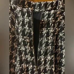 NWT Anthropologie Maeve black & white tweed mini dress thumbnail 8