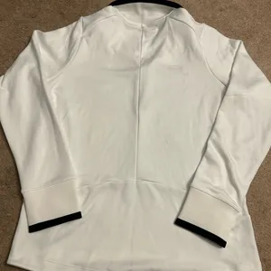 Nike White Quarter-Zip Pullover with Black Accents thumbnail 3