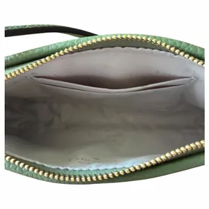 Kate Spade Kayla KM148 Woven Leather Convertible Shoulder Bag Cedar Green NWOT thumbnail 11
