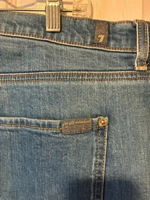 7 for all man kind women Dark Blue Bootcut Jeans high rise dojo size 34 thumbnail 4