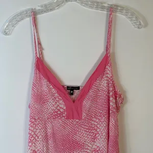 Tart Intimates Pink Snakeskin Print Chemise Nightgown Large Adjustable‎ Straps thumbnail 3