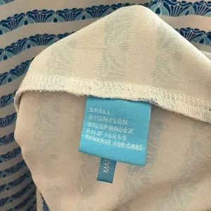 J. McLaughlin Blue And White Pattern Stripe Tank Dress Size‎ Medium thumbnail 9