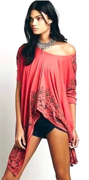 Free People Pick me up Drapey tee SZ M thumbnail 1