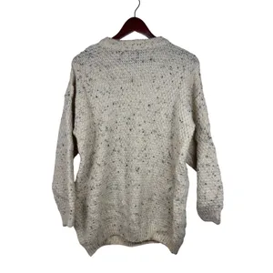 Vintage Highland Home Industries Sweater M Grandma Wool Cable Knit Deer Scotland thumbnail 3