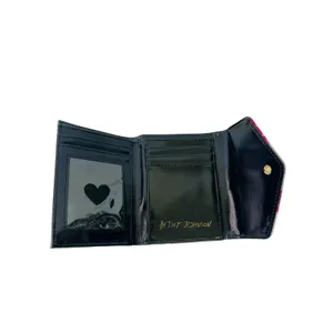 Betsey Johnson‎ Greige XOLANA Flap Wallet Tri-Fold Card Pink Multi Color NWT thumbnail 4