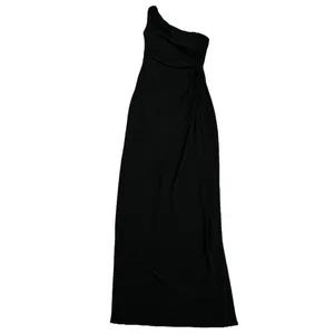 Ralph Lauren Evening Dress 2 Maxi One‎ Shoulder Faux Wrap Ruching thumbnail 2