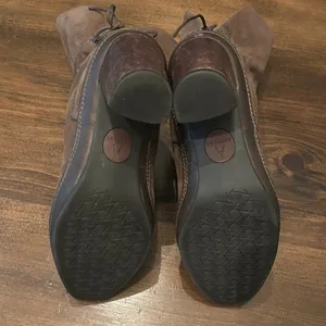 Clarks Artisan Boots Women 7M Brown Excellent Leather Lace Up Corset‎ Block Heel thumbnail 9