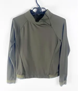 REI Green Mock Neck Long Sleeves Pullover Size Small Hiking Camping Outdoors thumbnail 1