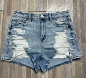American Eagle Outfitters Ripped Denim Mom Jean Shorts, Size 4 thumbnail 4