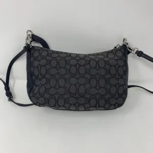 Coach Signature Chelsea Jacquard Crossbody Bag Purse 37584 Black thumbnail 3