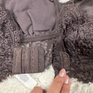 Aerie Brown Lace Bralette | Floral Lace | Size M thumbnail 4