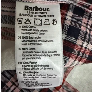 Barbour Bethwin Shirt Womens 10 White‎ Red Blue Plaid Cotton Button Down thumbnail 6