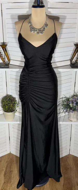 Windsor maxi dress sexy mermaid gown open back plunge prom homecoming whimsigoth thumbnail 1