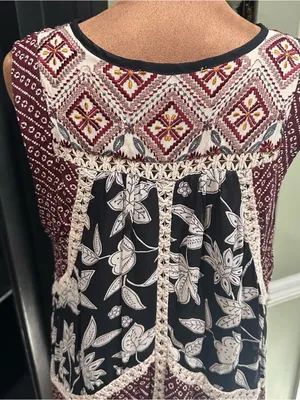 Anthropologie Floreat Embroidered Grasslands Midi Dress – Floral – Size Small thumbnail 7