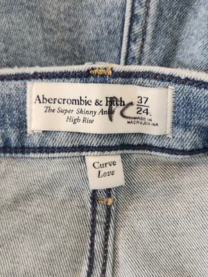 Abercrombie & Fitch Crisscross High Rise Skinny Ankle Jeans Size 24 Long/37 thumbnail 10